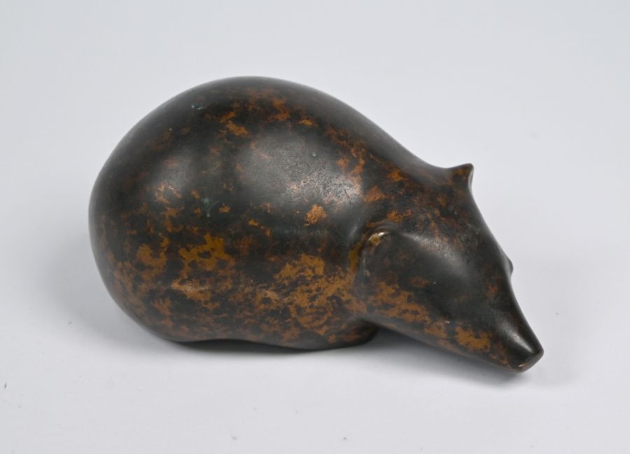 A bronze-splash patinated bronze bear