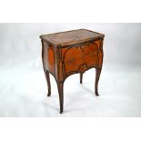 A Louis XV revival three-drawer commode