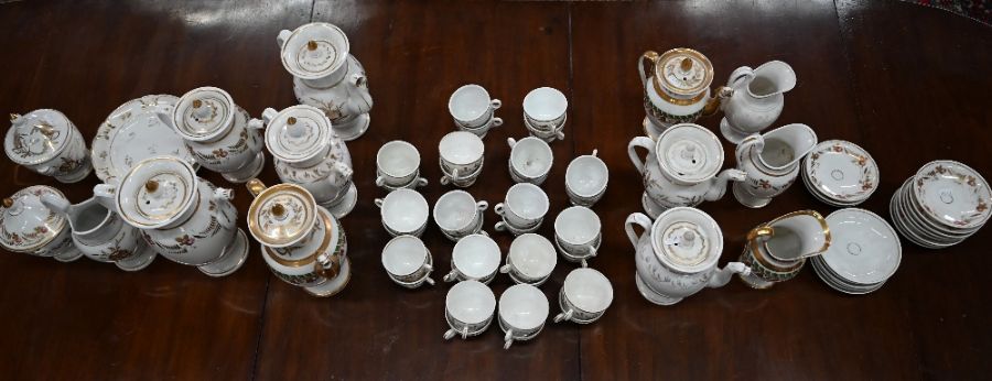 Mid 19th century Continental china coffee service - Image 4 of 4