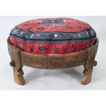 An antique Indian carved table