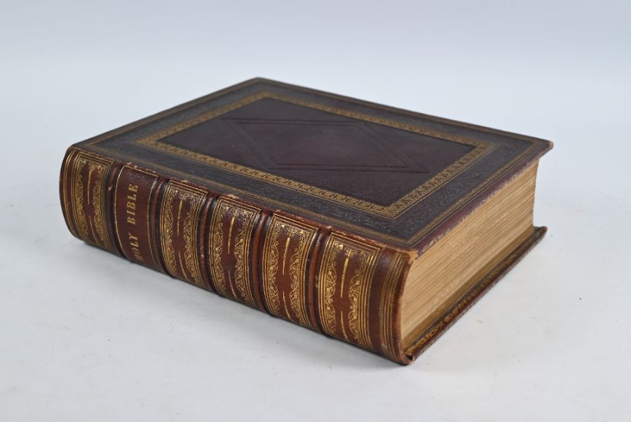 A Victorian Family Holy Bible, gilt tooled Morocco - Image 2 of 5