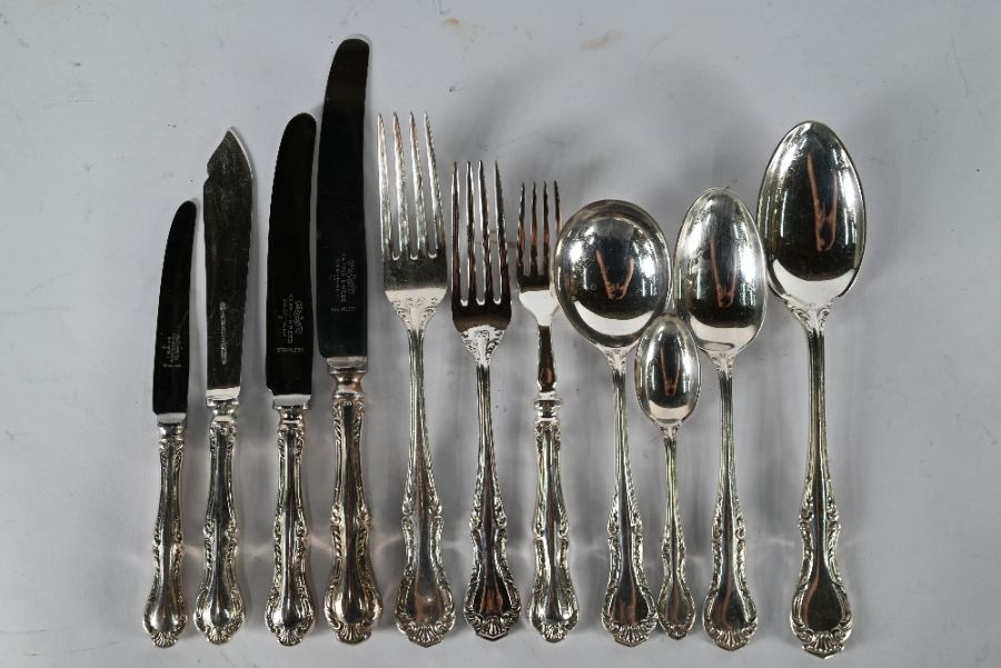 Set of Mappin & Webb epns Russell pattern flatware and cutlery for eight - Image 4 of 4