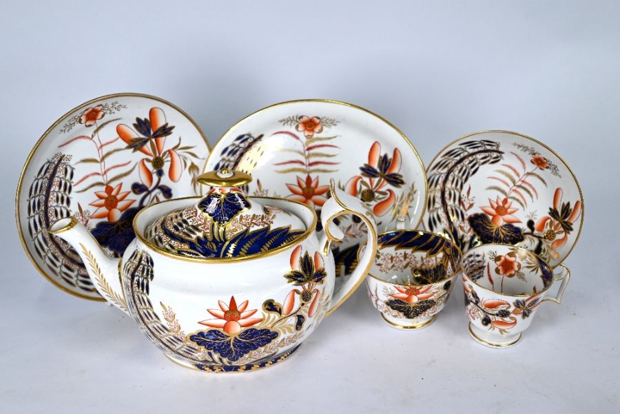 Early 19th century Spode china part tea service - Image 5 of 5