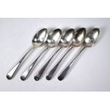 Hester Bateman silver dessert spoons