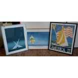 Three yachting posters