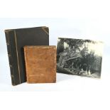 A Victorian album containing a quantity of photographs and Grand Tour engravings