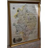 Warwickshire - Greenwood (C. & J.) pub. Pringle Snr. London, 1822 - An antique map of the County of