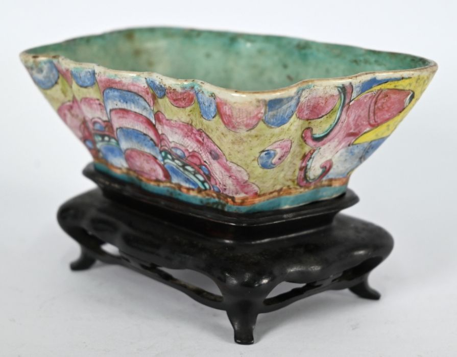 A 19th century Chinese 'Butterfly' bowl, Tongzhi mark - Image 4 of 13
