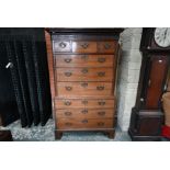 A George III mahogany chest on chest