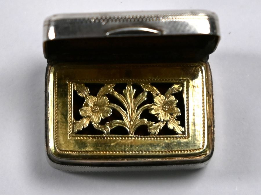 George III silver vinaigrette, Abstinando King, London 1803 - Image 5 of 5