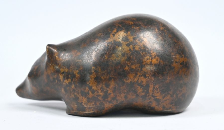 A bronze-splash patinated bronze bear - Image 3 of 4