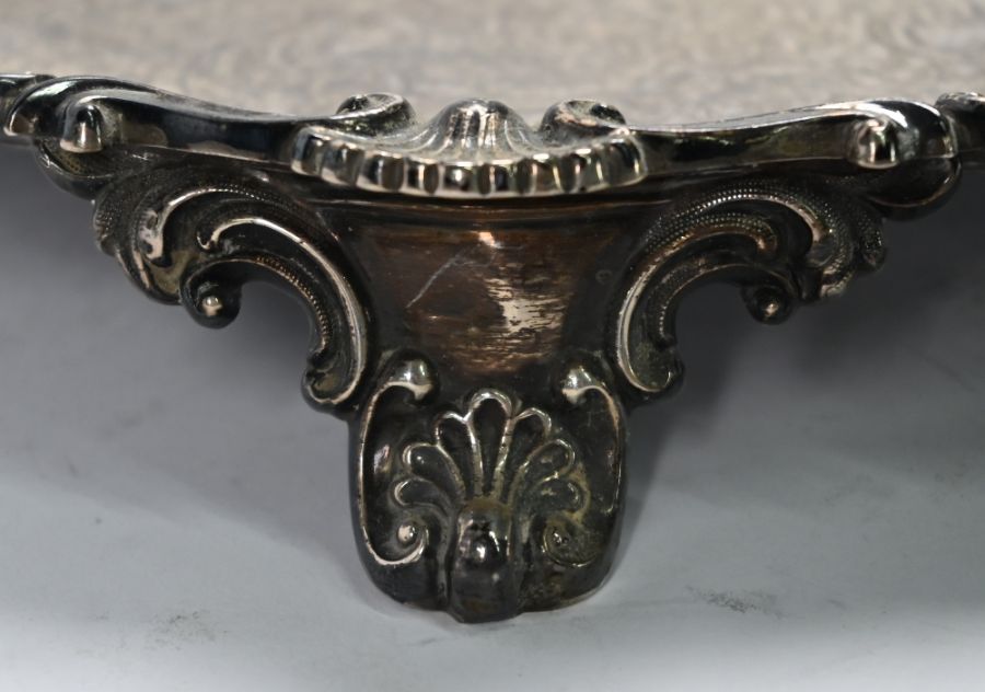 Victorian silver salver - Image 3 of 4