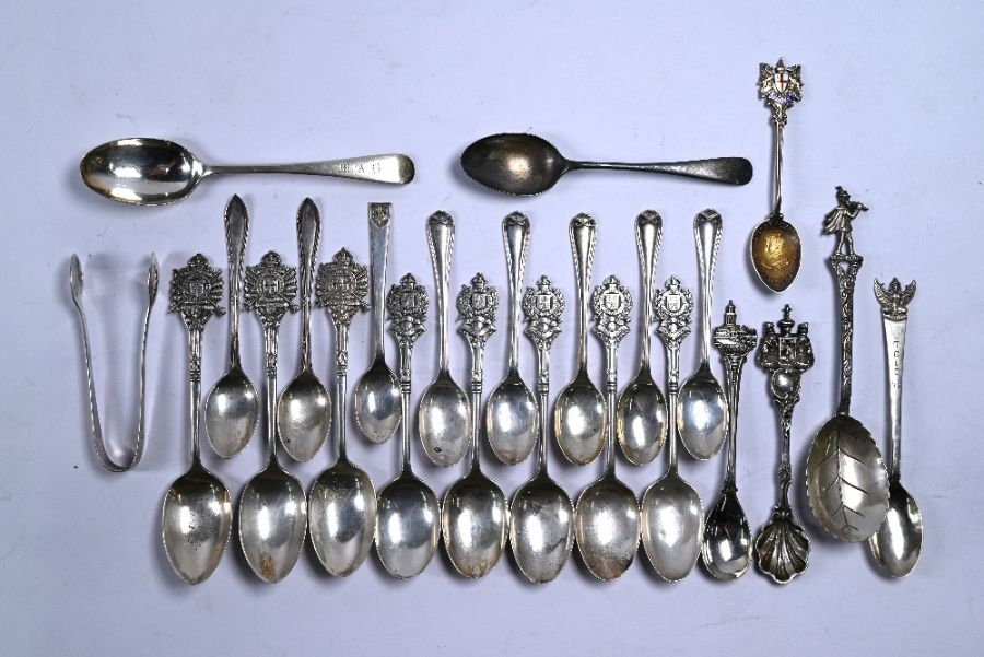 Silver teaspoons, etc