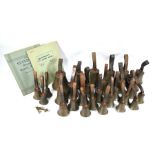 A set of twenty-nine handbells