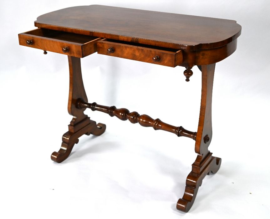 A Victorian rosewood side table - Image 2 of 5