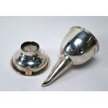 George III silver wine funnel