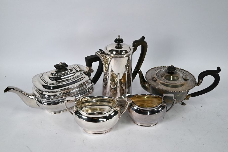 Silver teapot and photograph frame, to/w ep tablewares - Image 4 of 4