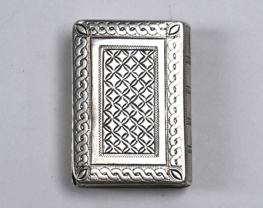 George III silver vinaigrette, John Reilly, Birmingham 1806 - Image 4 of 6