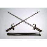 Two French 1879 St Etienne bayonets