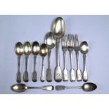 Various Victorian silver flatware