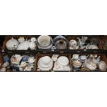 large quantity of decorative pottery and glassware