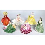 Six Royal Doulton figures