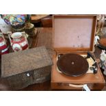 Zanzibar-type strong-box and Model T record player