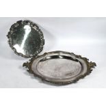 Large Elkington electroplated platter and salver