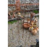 Four ball head garden obelisks