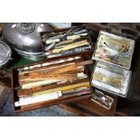 A large collection of advertising letterknives and rulers