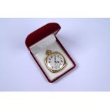 Swiss 18ct gold pocket watch