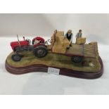 Border Fine Arts - 'Loading Up', a model Massey Ferguson by Ray Ayres