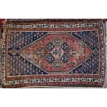 An old Kurdish Mazlegan rug, 200 cm x 123 cm