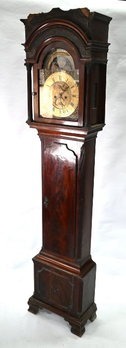 Saml. Collings, Downend - a George III mahogany longcase clock