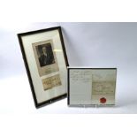 Duke of Wellington interest - a signed letter