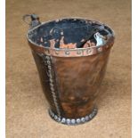 An antique leather bucket