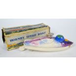 A scarce boxed Hornby Speedboat in the form of a duck