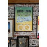 930s vintage hand-painted Lloyd Loom advertisement poster