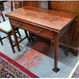 A George III mahogany folding gate-leg tea table