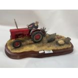 Border Fine Arts - Lifting The Pinkies' (B0219) International tractor sculpture