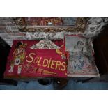A red felt 'Soldier of the King' banner