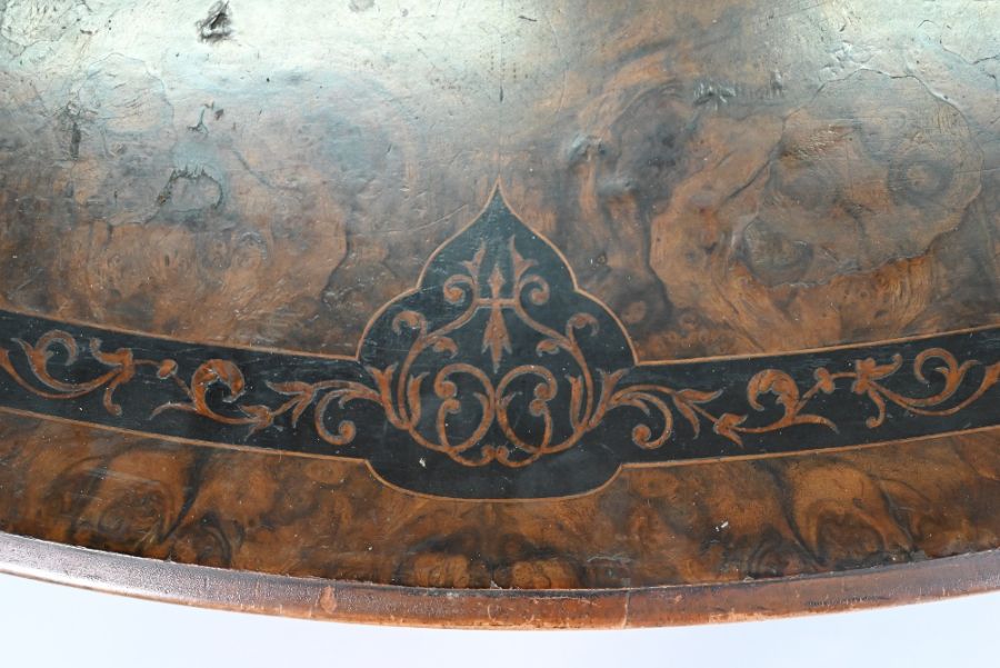 A Victorian Aesthetic style inlaid walnut centre table - Image 5 of 5