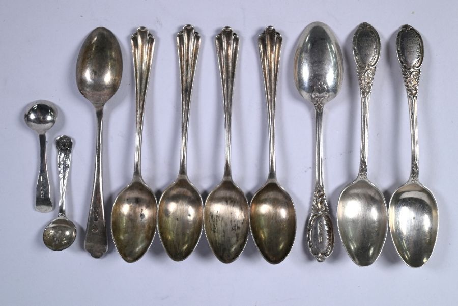 Various Georgian and later teaspoons, etc. - Image 2 of 5