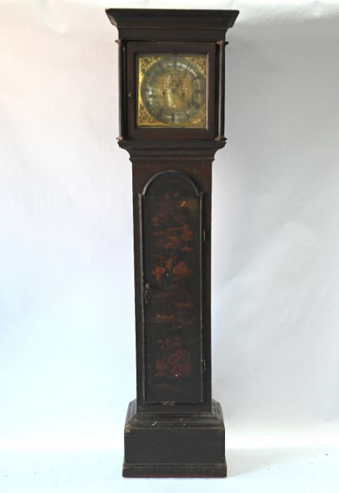 Francis Raynsford, London, an unusual early 18th century 8-day calendar dial clock - Image 6 of 9