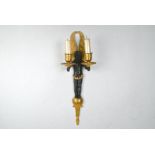 An Empire period ormolu wall sconce