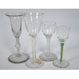 Four various glasses