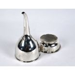 George III silver wine funnel