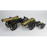 Three various small cannons