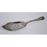 Victorian silver fish-slice