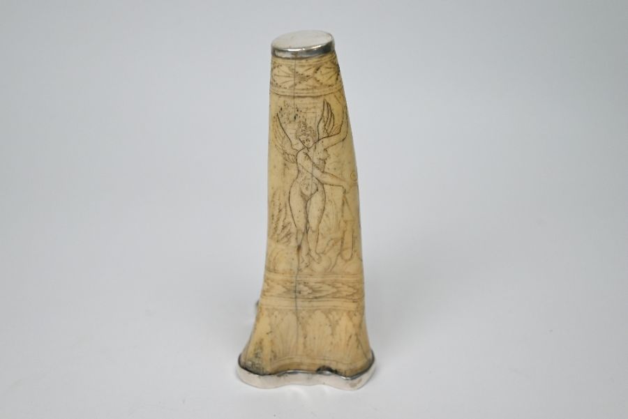 A 19th century scrimshaw bone - Image 2 of 3